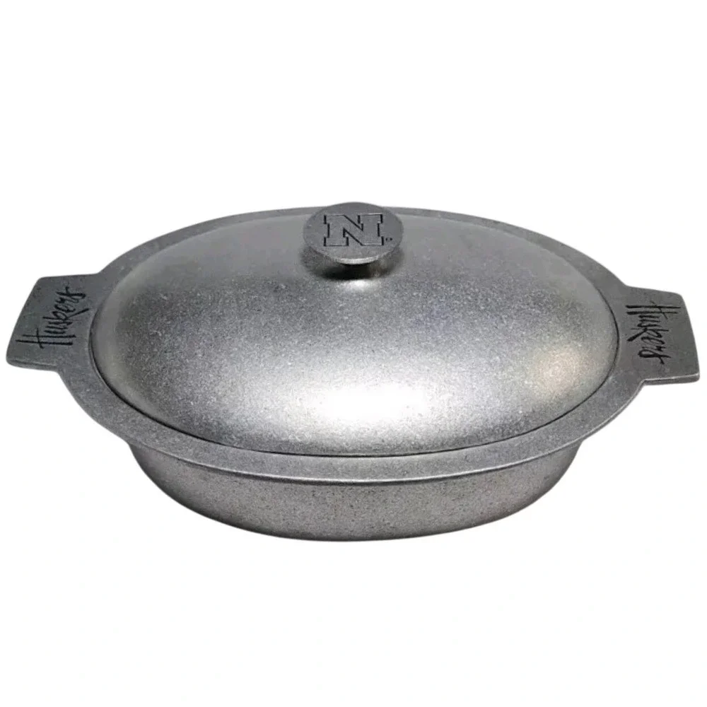 NWOT Wilton Armetale Nebraska Huskers Grillware Chili Pot Game Day Tailgate